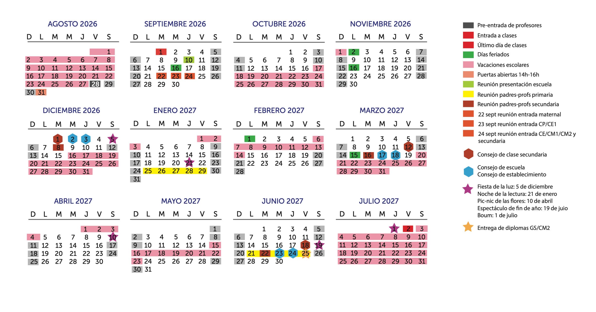 2026/2027 Calendar